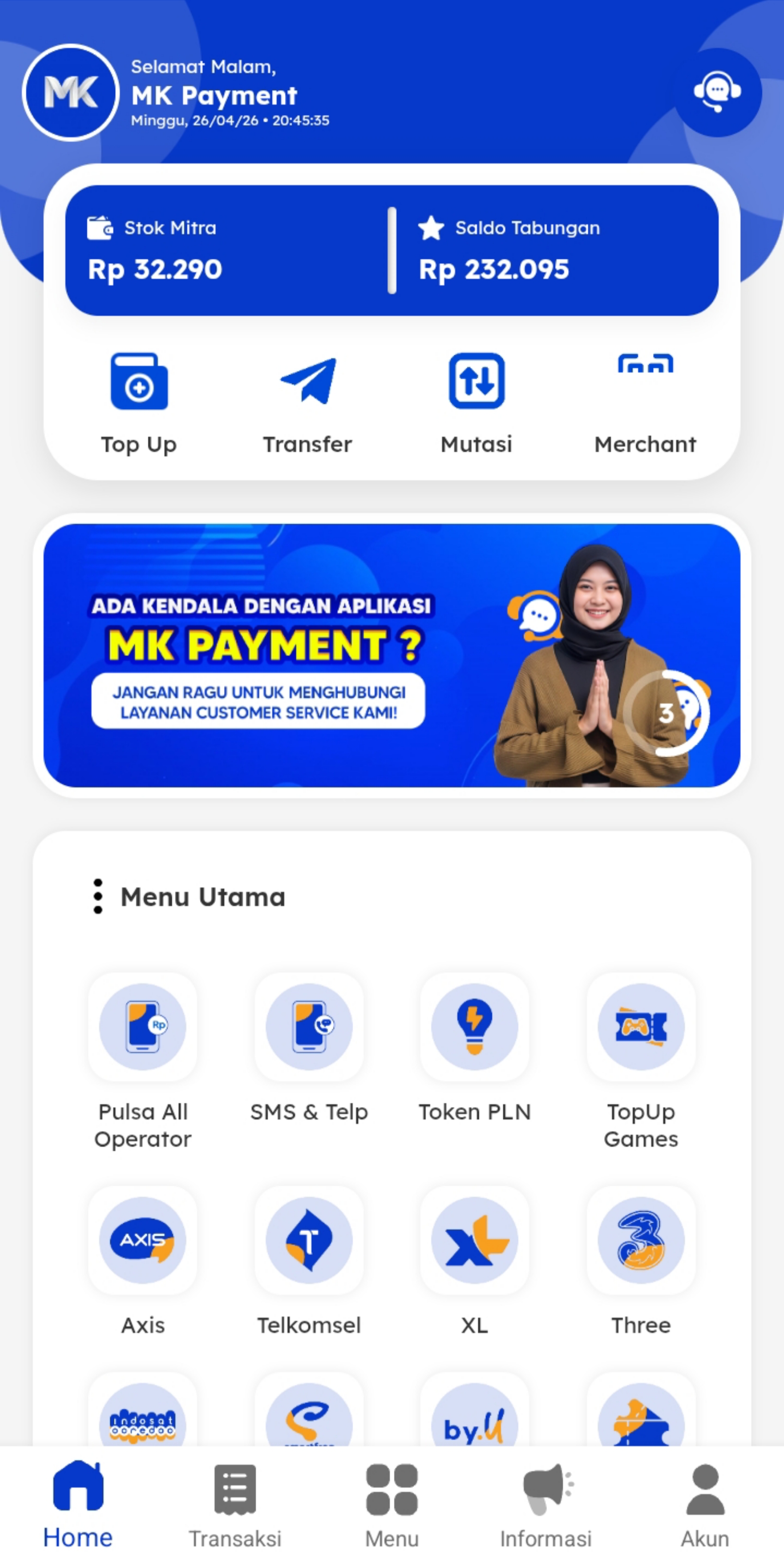 Tampilan Aplikasi